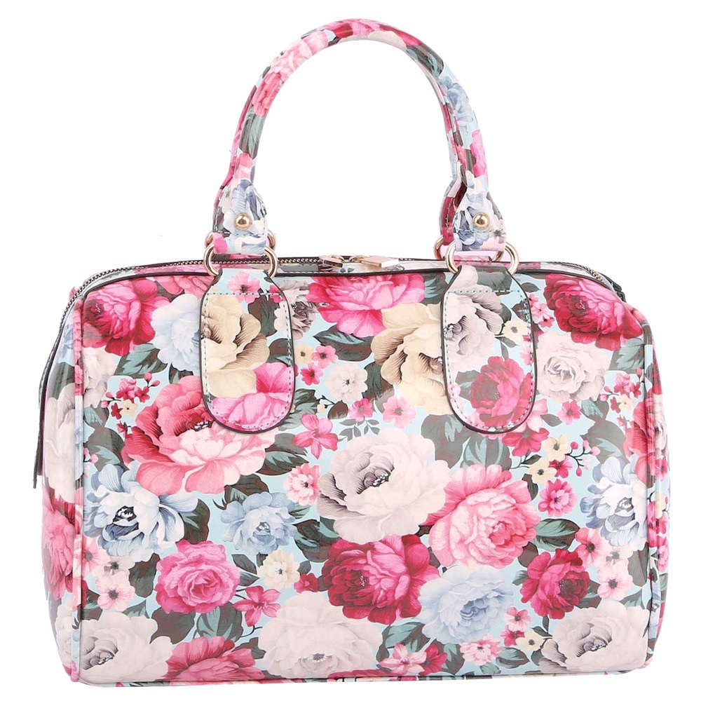 Gloss Flower Print Satchel 🌺